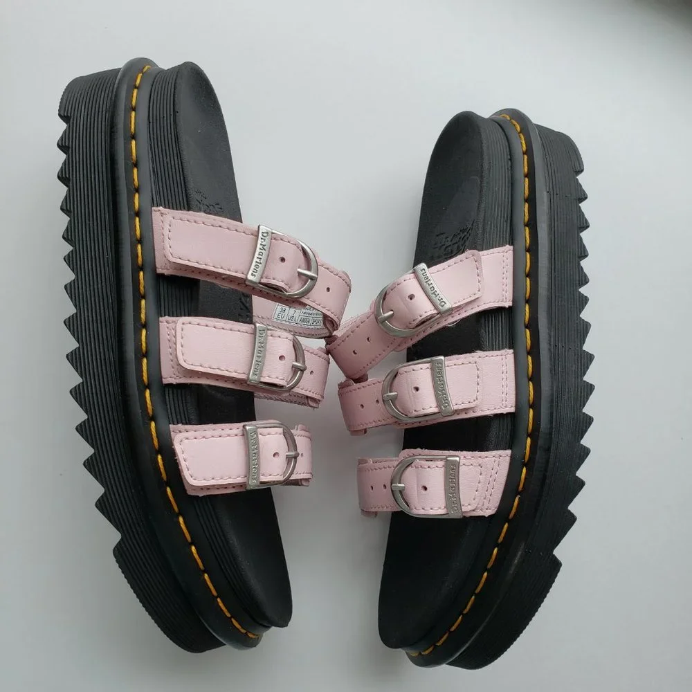 NWOT Dr Martens Pink Platform Sandel. - Picture 9 of 13